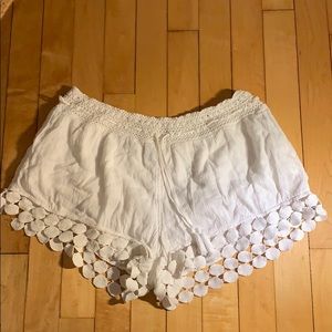 White comfy shorts